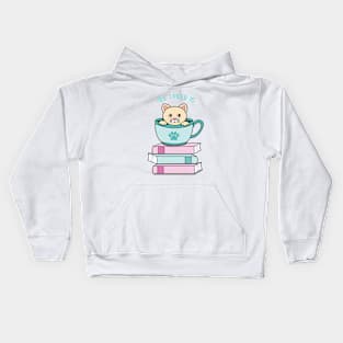 All i need is coffee books and my cat Kids Hoodie